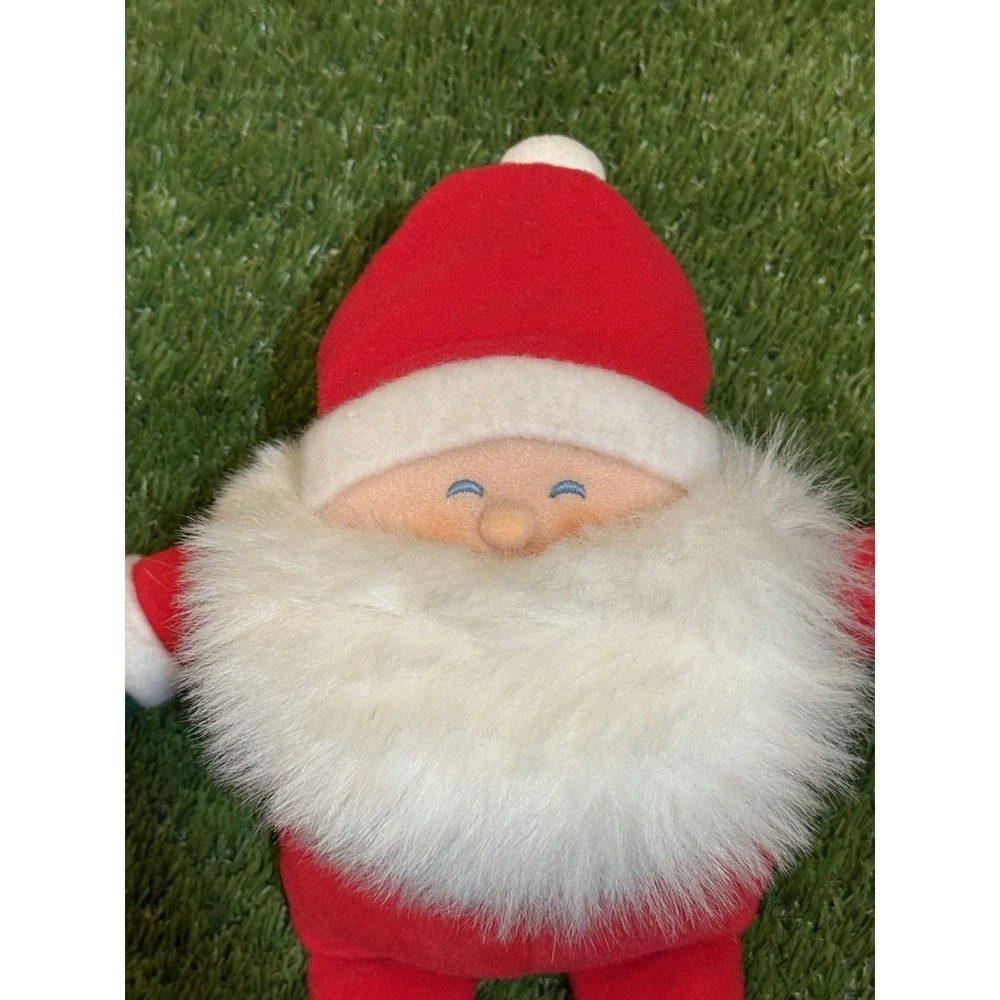 Hallmark Santa Claus 1986 Vintage Stuffed Plush Doll 8 Weighted Bottom Christmas
